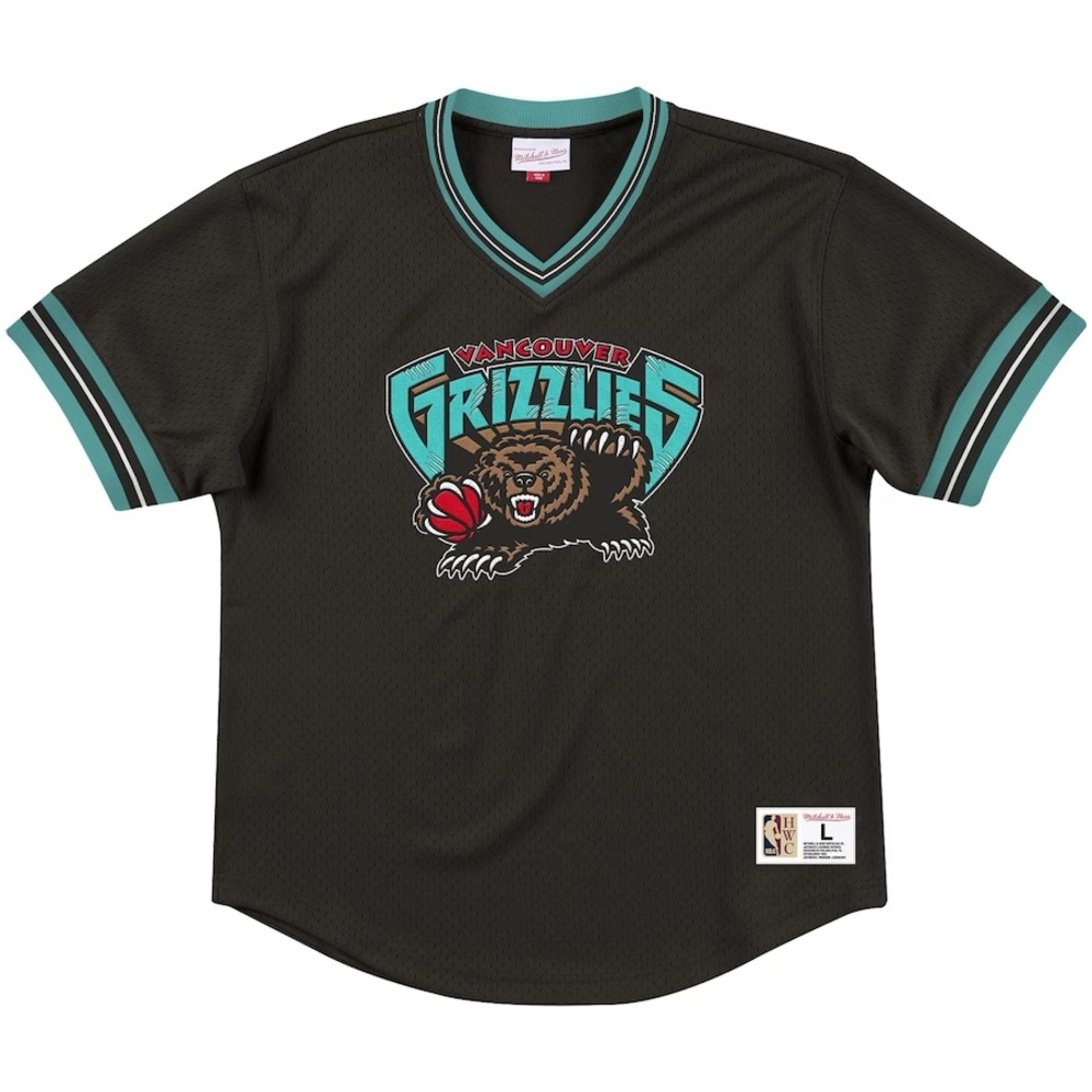 Mitchell & Ness Vancouver Grizzlies Hardwood Classics Unbeaten V-Neck T-Shirt